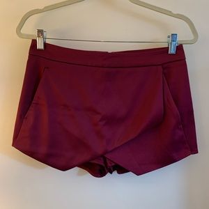 Express Maroon Skort